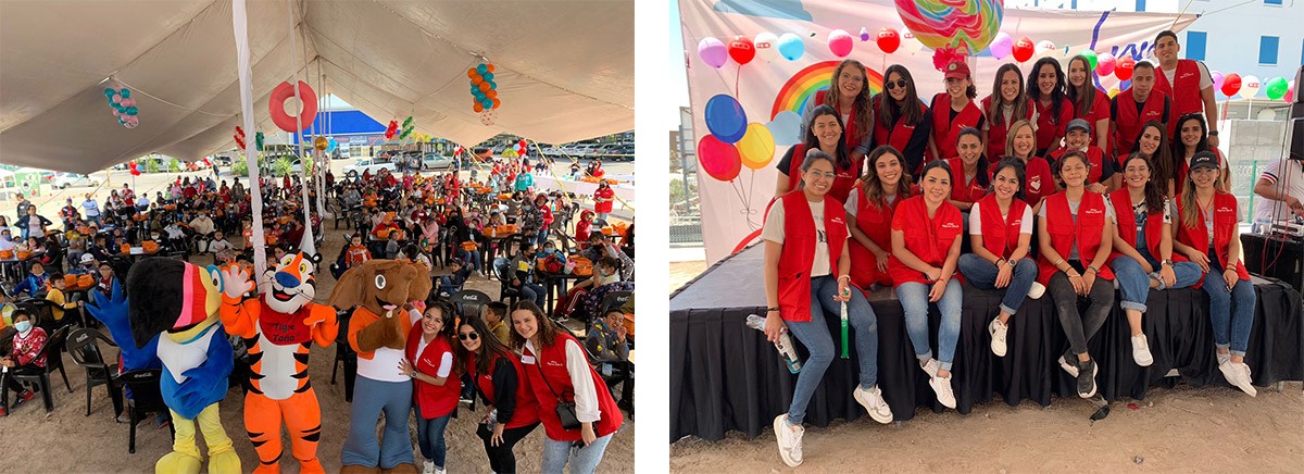 Evento del Día del Niño con H-E-B y Grupo Lala en México