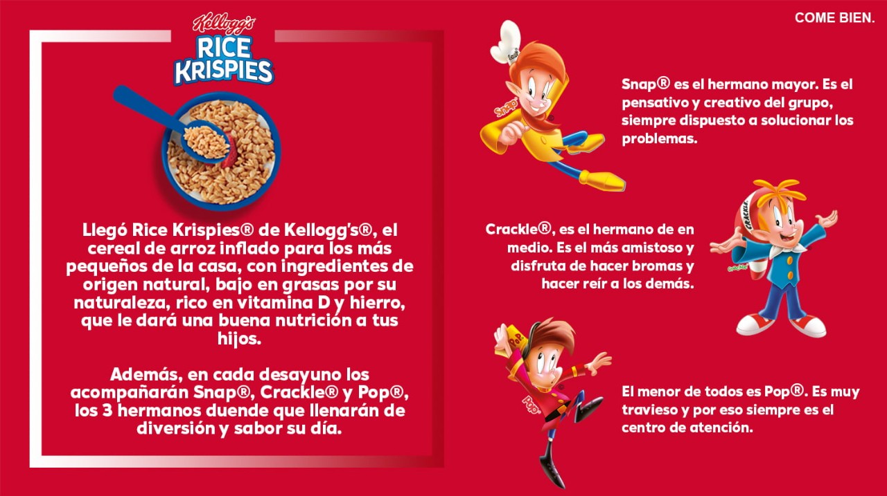Información acerca de Rice Krispies® y sus personajes