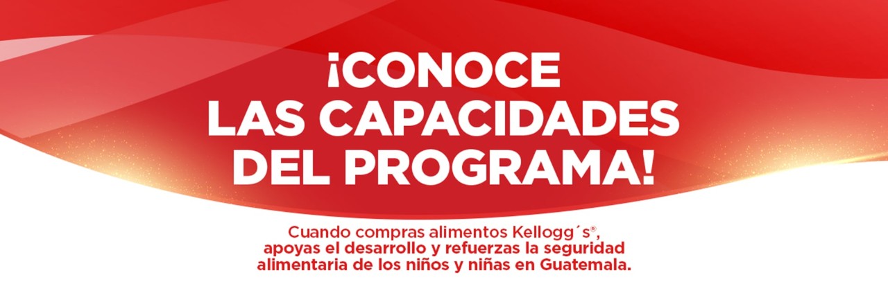 ¡Súmate y crezcamos juntos en comunidad! Al comprar productos Kellogg's® estás ayudando a que niñas y niños de Guatemala logren su desarrollo y fortalezcan su seguridad alimentaria