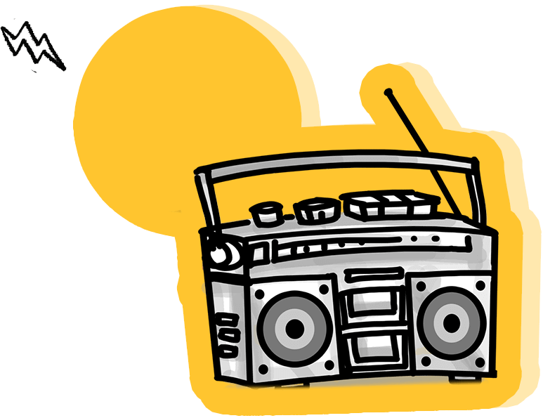 Texto de ¿Conoces la canción de Cerealdo? Acompañado de una grabadora de cassete